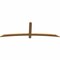 Ekena Millwork Bellingham Timber Gable Bracket, Western Red Cedar, 84"W x 28"H x 1 1/2"D x 3 1/2"F, 8/12 Pitch GBW084X28X0204BEL00SWR - alternate 5